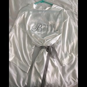Victoria Secret Silk Bride Robe